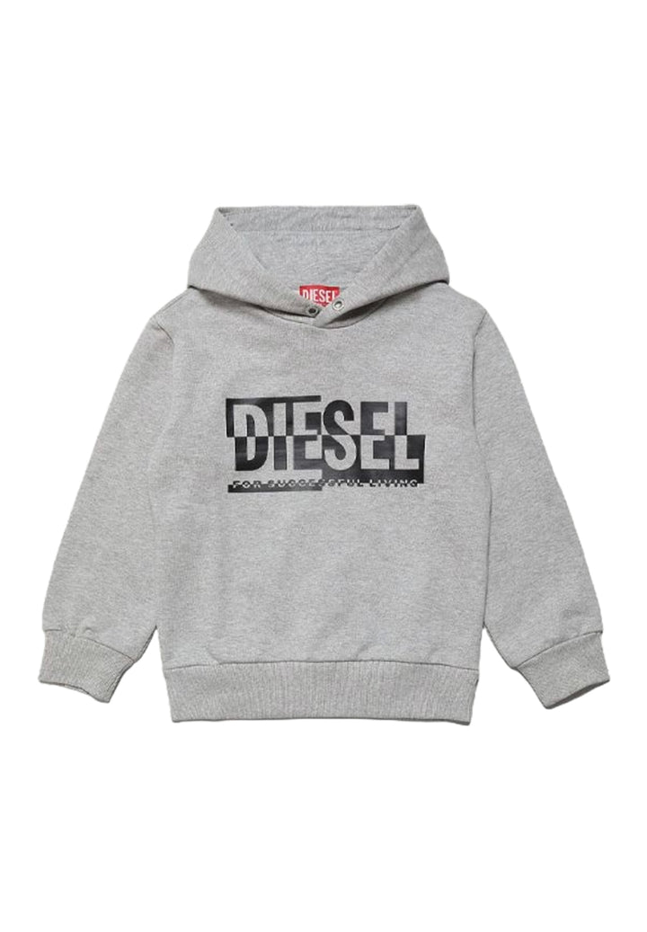 Gray hooded sweatshirt for boy