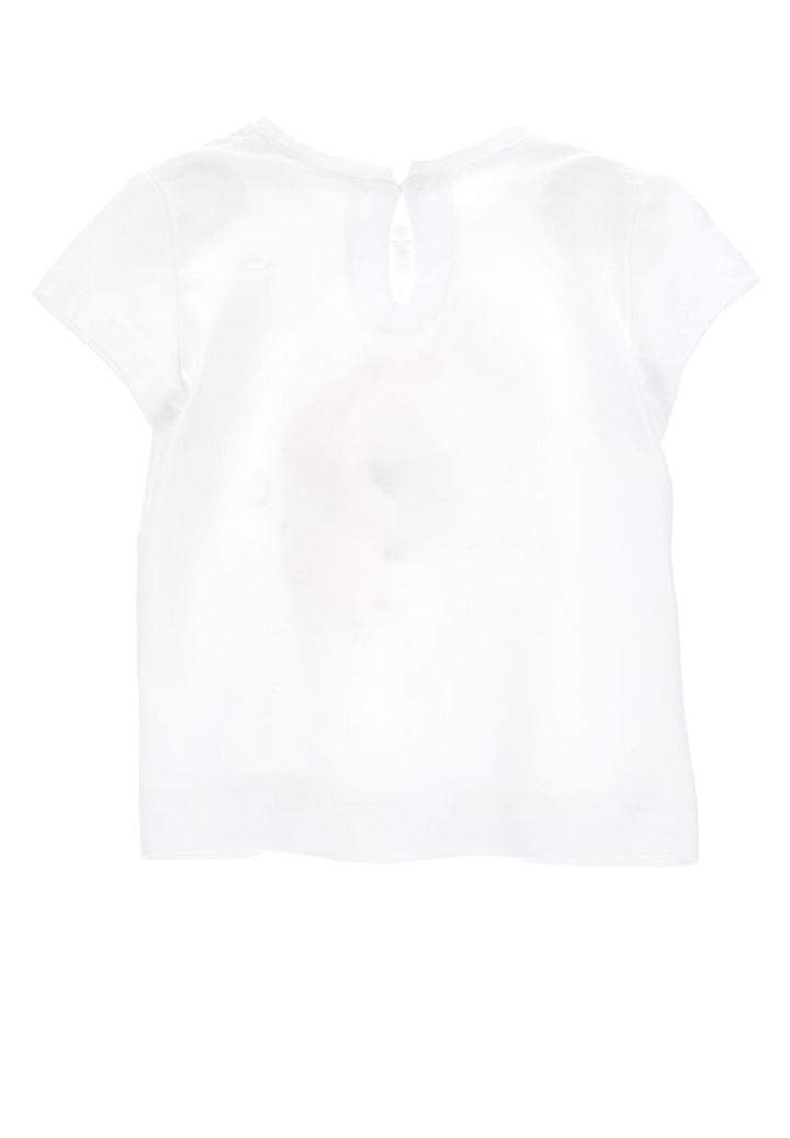 T-shirt bianca per neonata