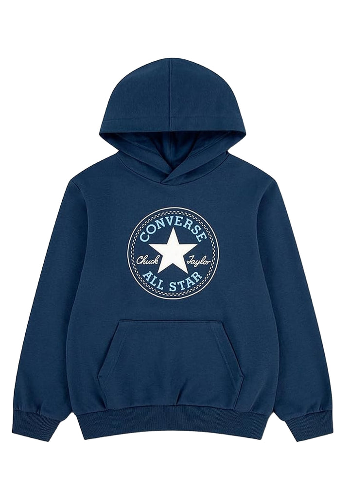 Felpa cappuccio blu per bambino