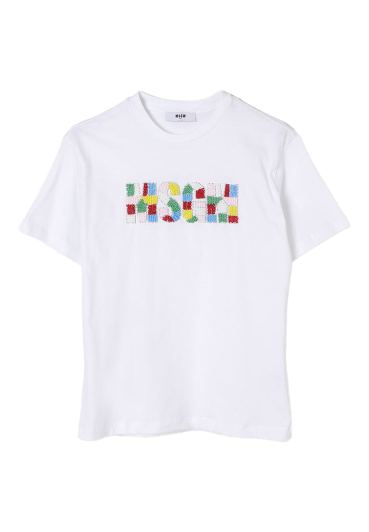 T-shirt bianca per bambina