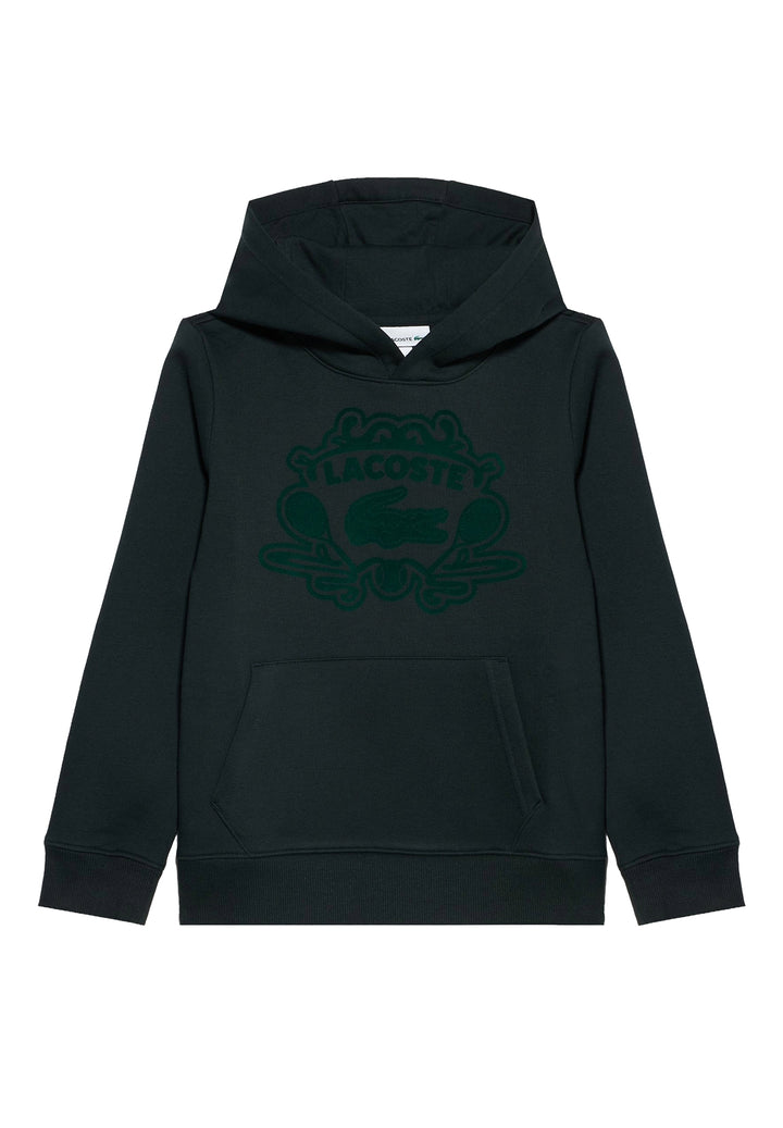 Felpa cappuccio nera per bambino