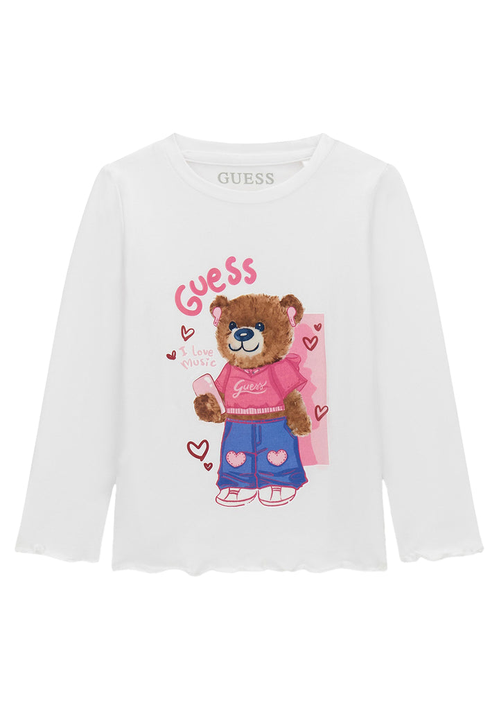 T-shirt bianca per neonata