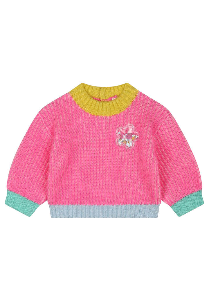 Pink sweater for baby girl