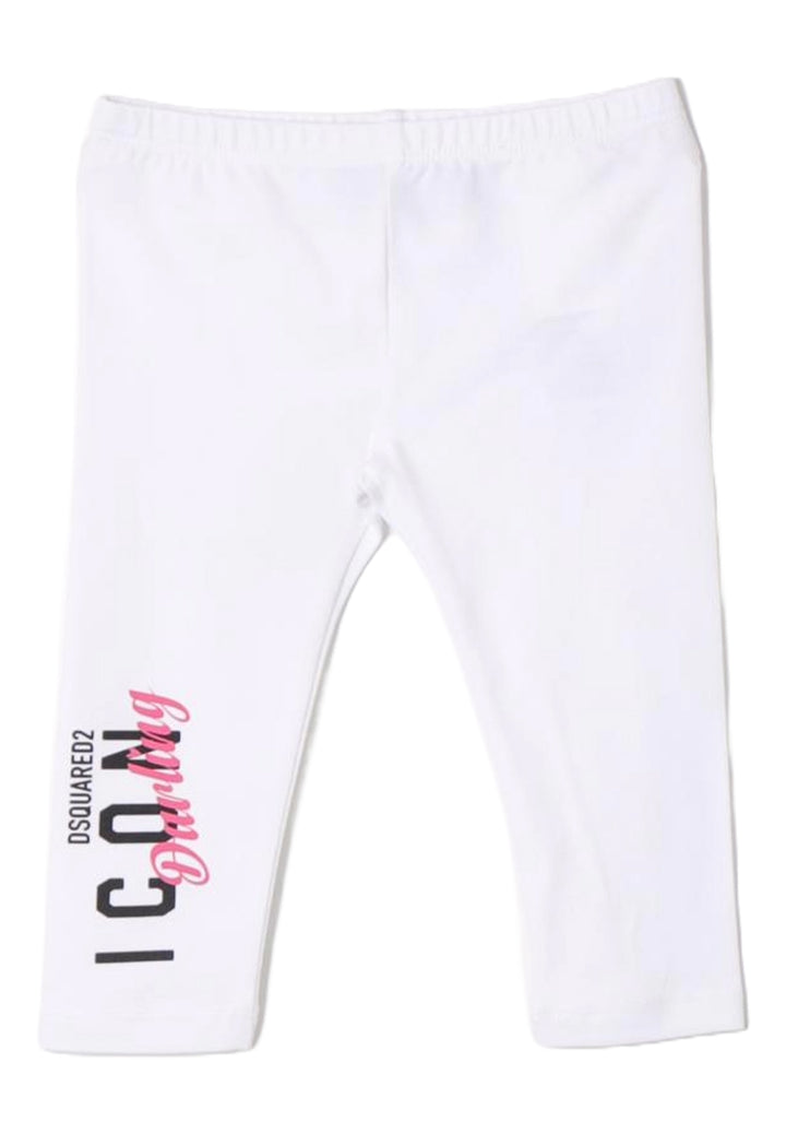 Leggings bianco per neonata