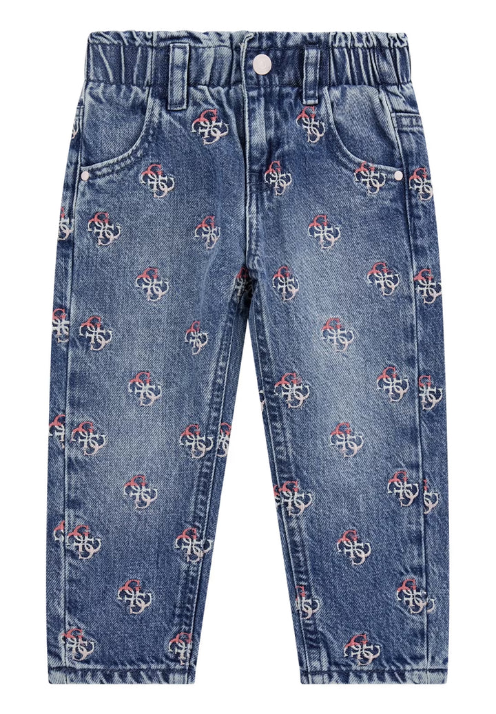 Jeans blu denim per neonata