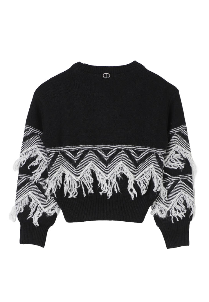 Maglione nero per bambina