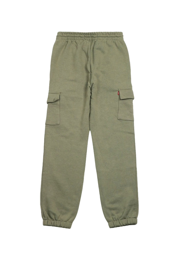 Green fleece trousers for boy
