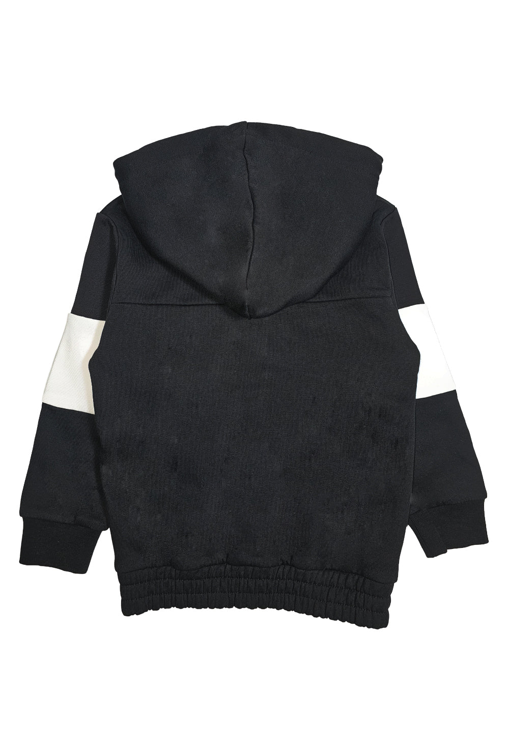 Felpa zip nera per bambino