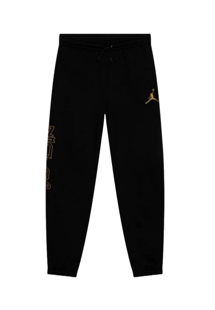 Black fleece trousers for boy