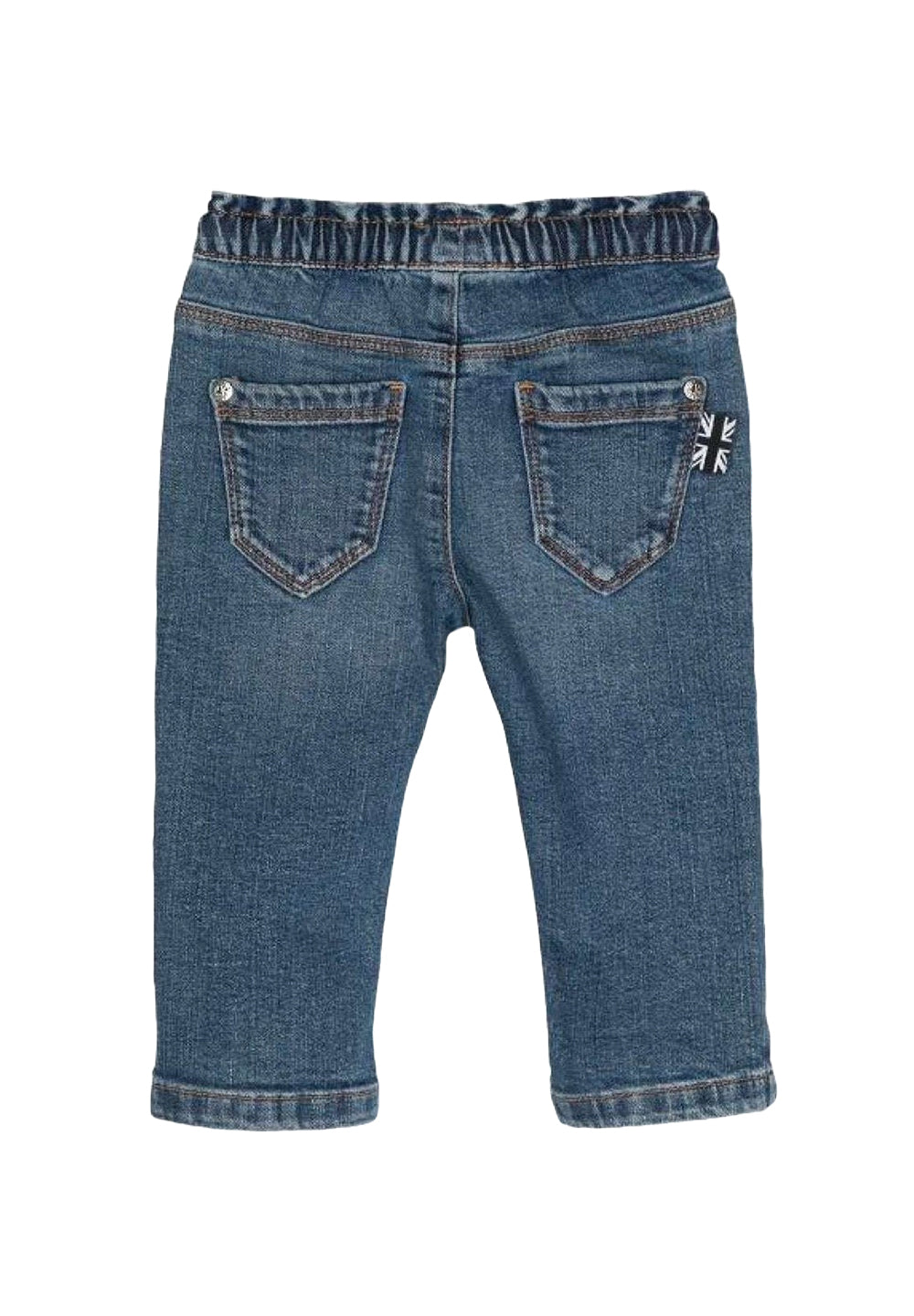 Blaue Jeans-Bermudashorts für Neugeborene