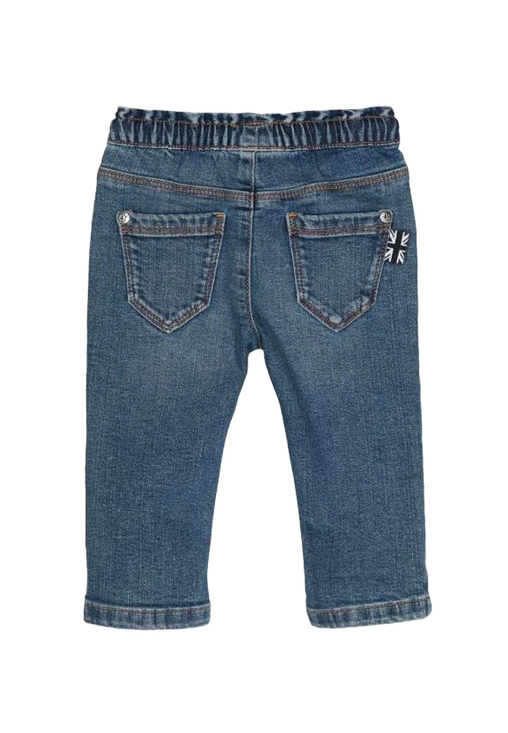 Jeans blu denim per neonato