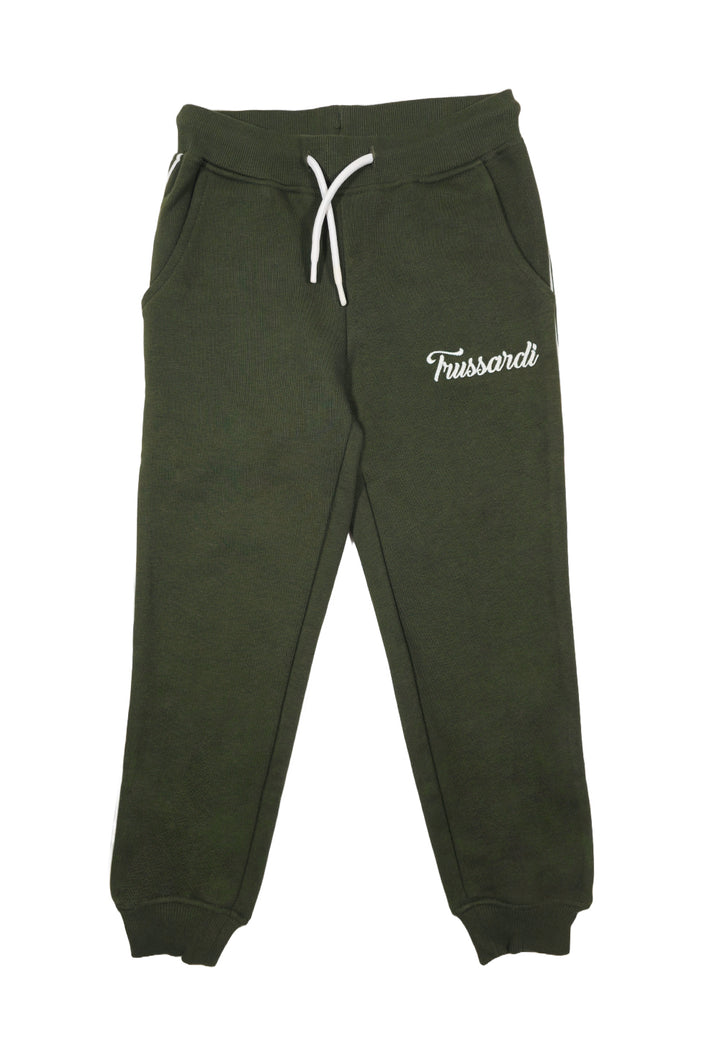 Pantalone felpa verde per neonato