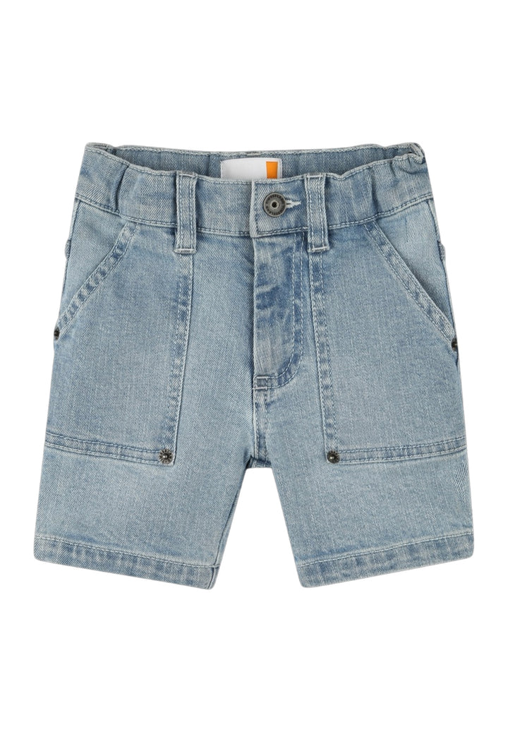 Bermuda denim blu per neonato