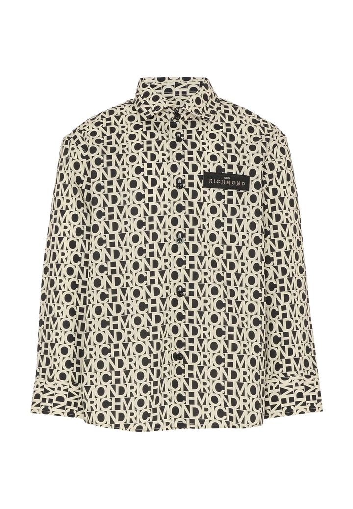 Camicia beige per bambino