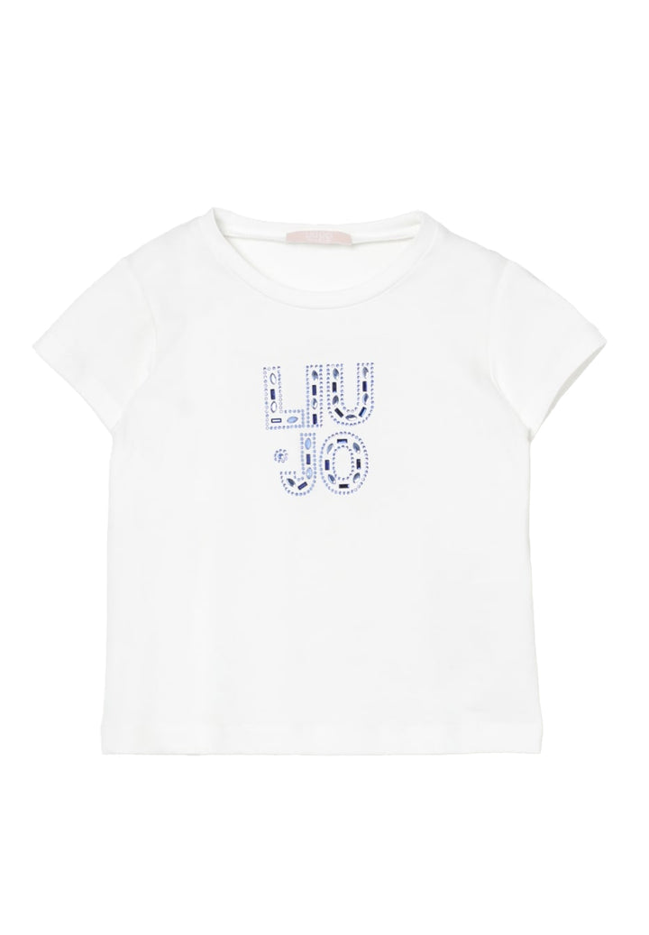 T-shirt bianca per bambina