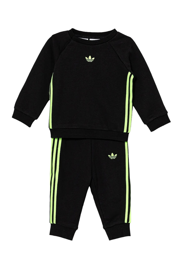 Completo felpa nero per bambino