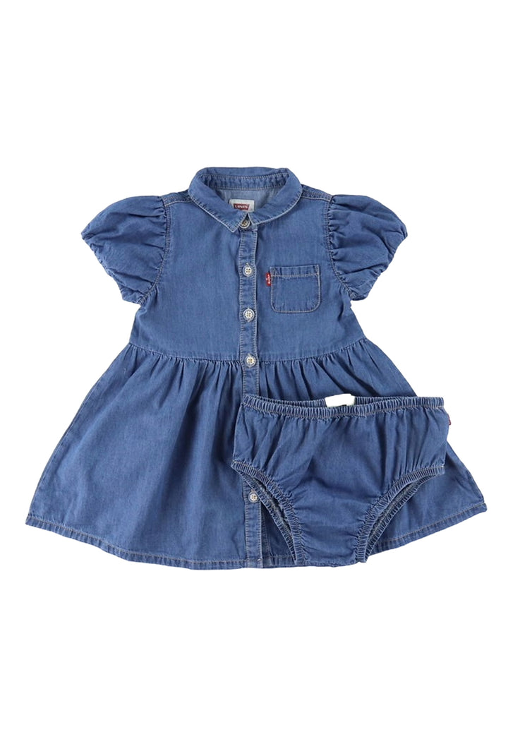 Vestito blu denim per bambina