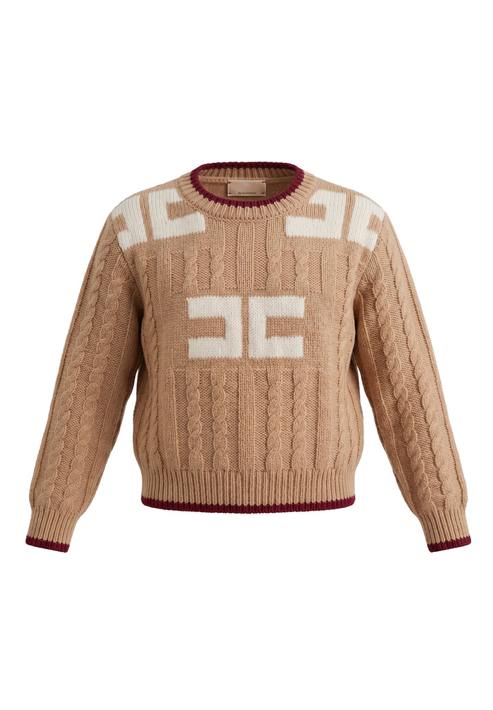 Maglione marrone per neonata