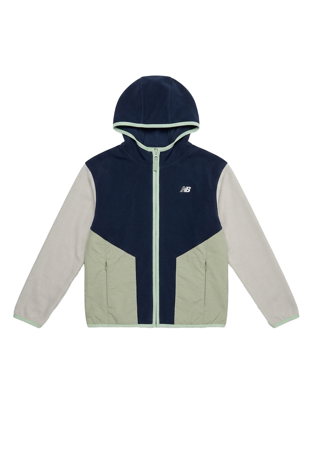 Felpa zip in pile multicolor per bambino