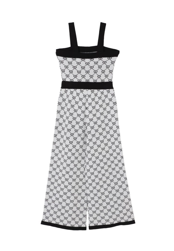 Tuta bianco-nera per bambina