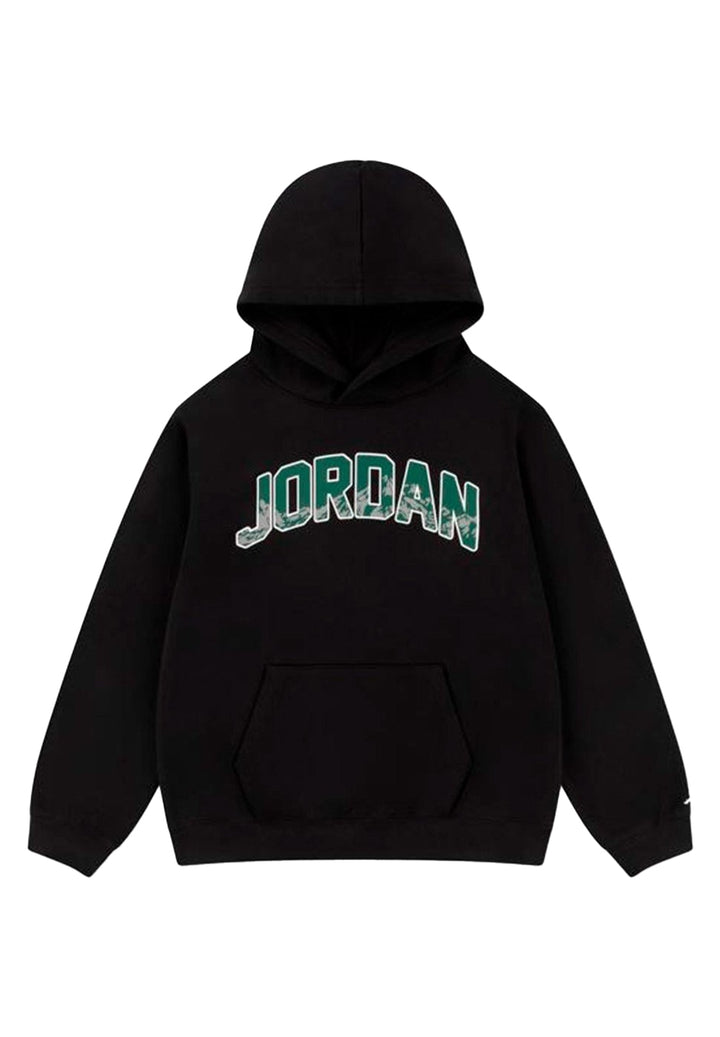 Felpa cappuccio nera per bambino