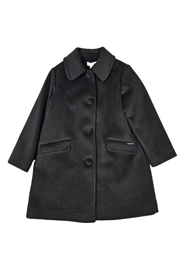 Schwarzer Mantel für Mädchen