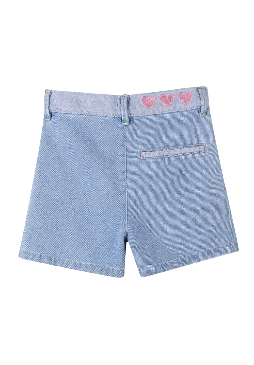 Short blu denim per bambina