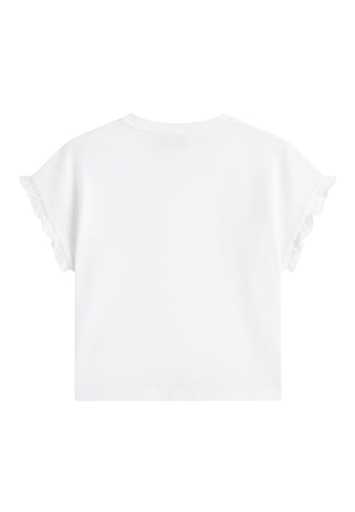 T-shirt bianca per bambina