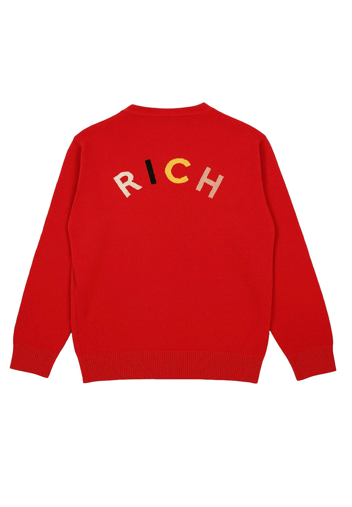 Cardigan rosso per neonato