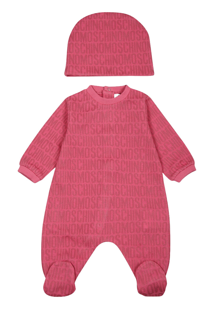 Tutina + cappello fuxia per neonata