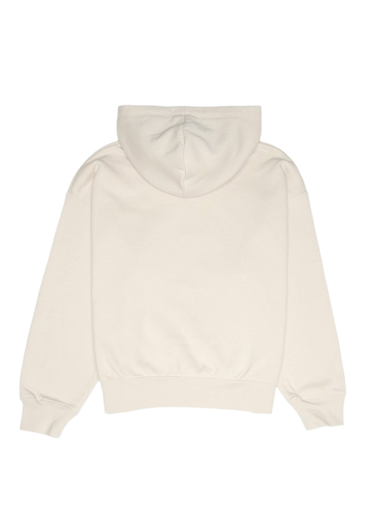 Felpa cappuccio beige per bambina