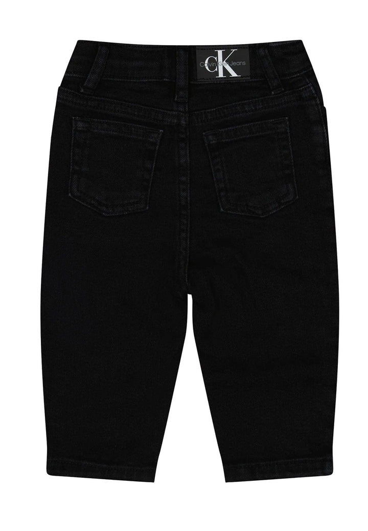 Jeans nero denim per neonato