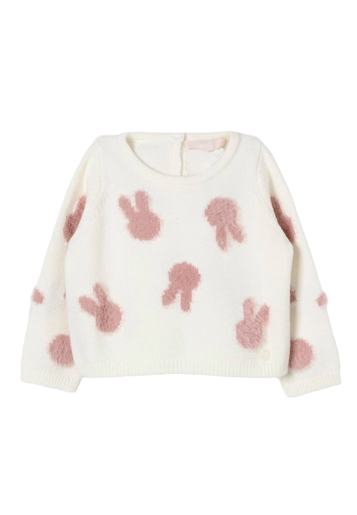 Maglione crema per neonata