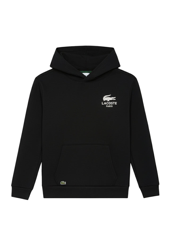 Felpa cappuccio nera per bambino