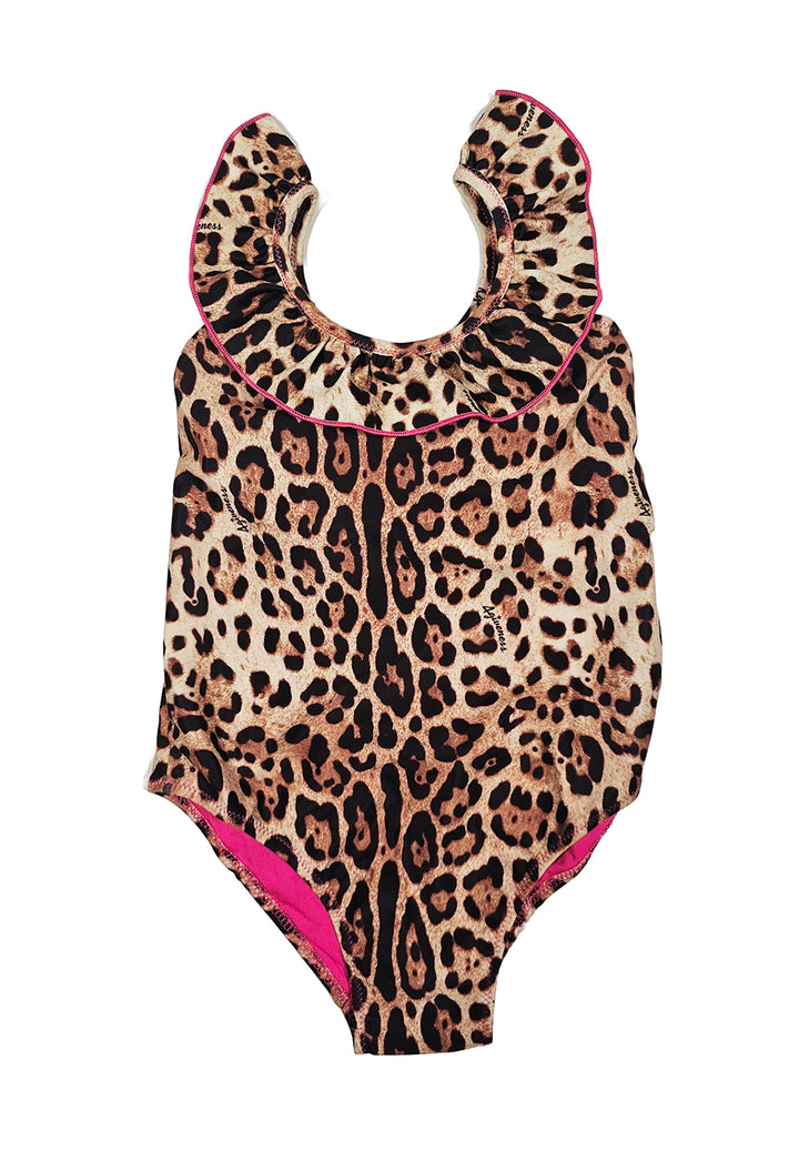 Costume intero maculato per neonata
