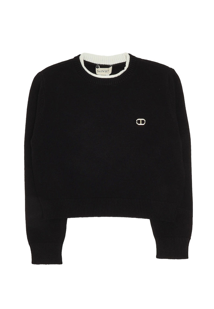 Maglione nero per bambina