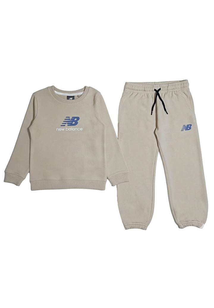 Completo felpa beige per bambino