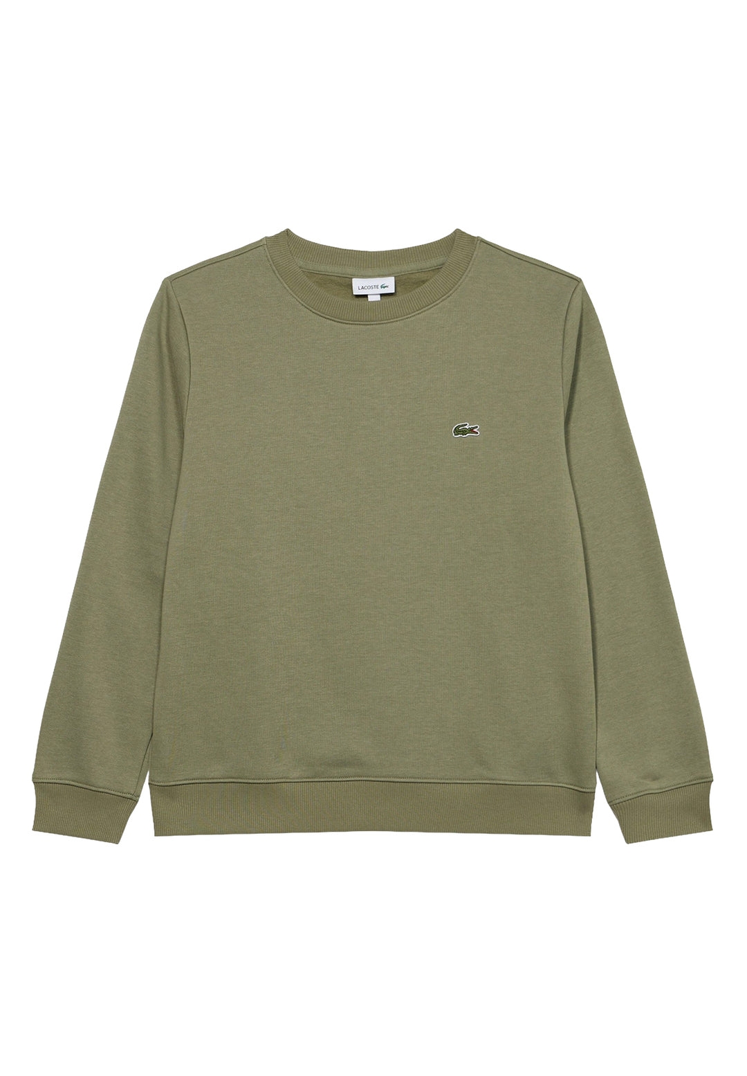 Felpa girocollo verde per bambino