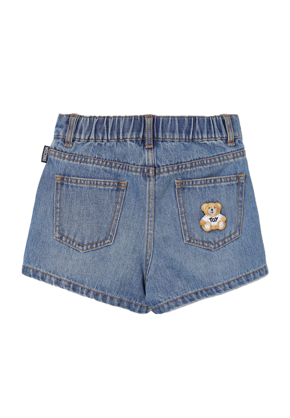 Short denim blu per bambina