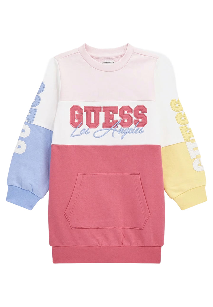 Multicolor sweatshirt dress for girls