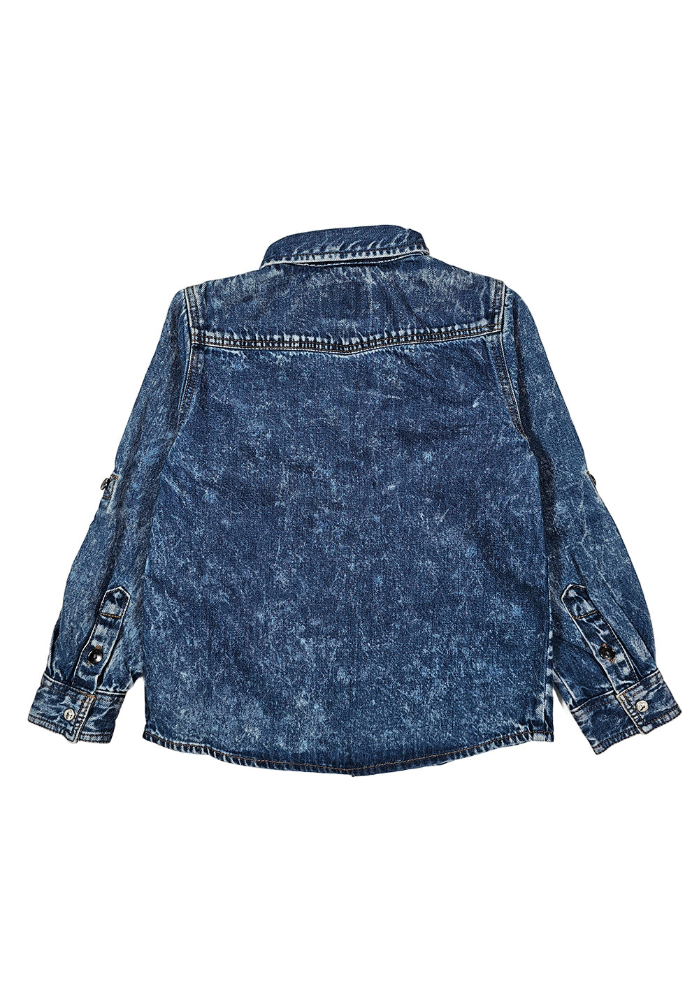 Camicia blu denim per bambino