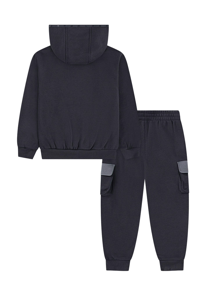 Completo felpa grigio per bambino