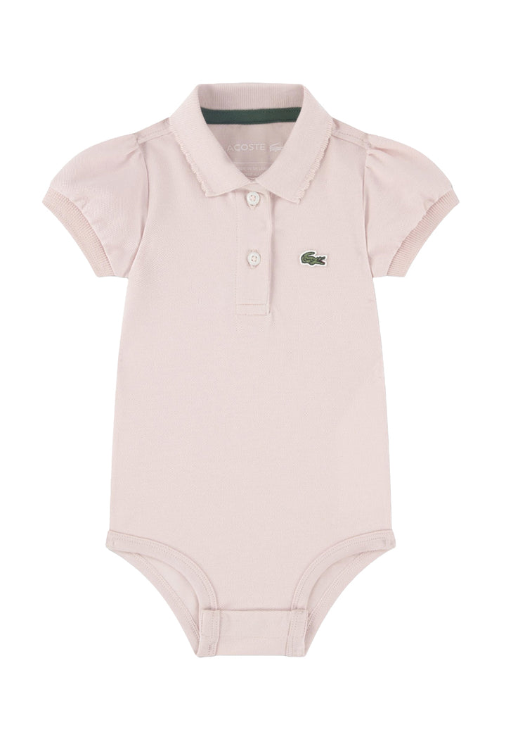 Tutina polo rosa per neonata