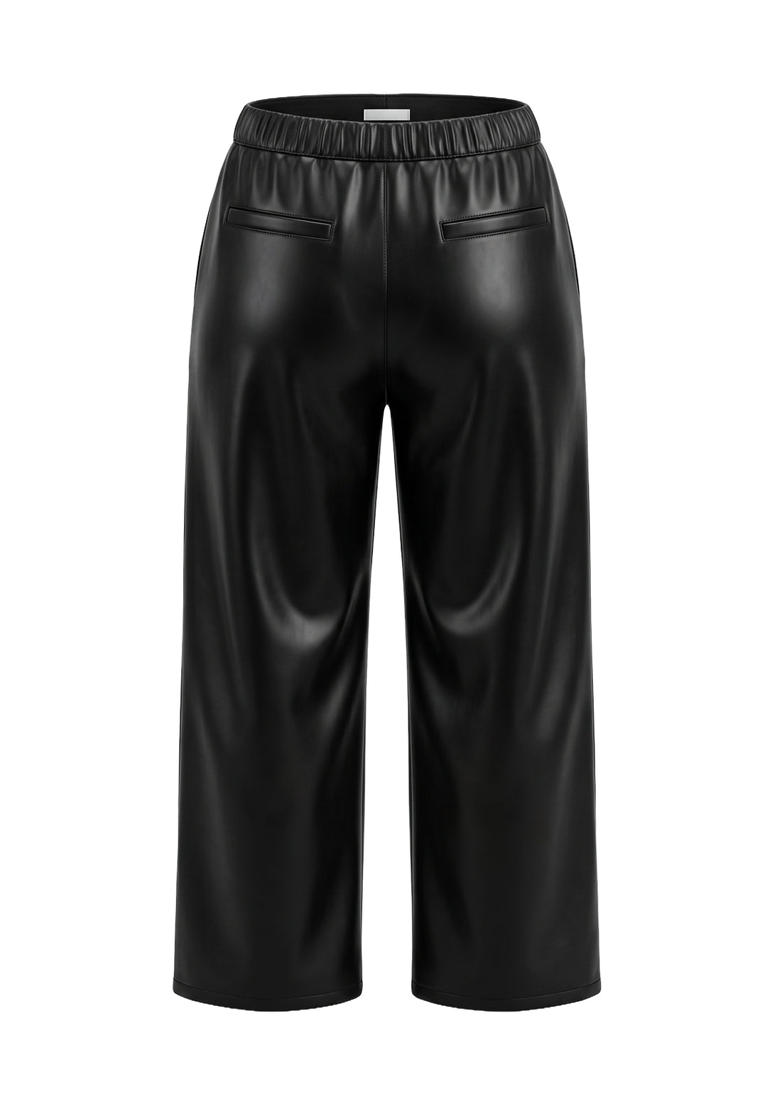 Pantalone ecopelle nero per bambina