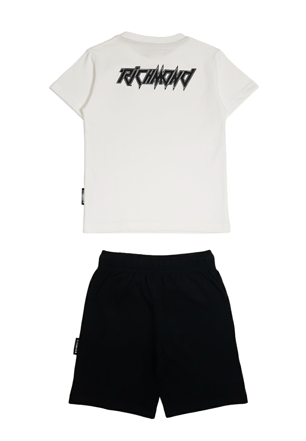 Completo bianco-nero per bambino