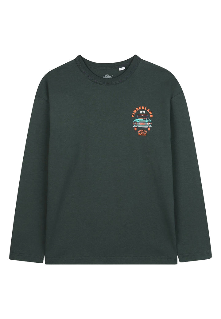 T-shirt verde per bambino