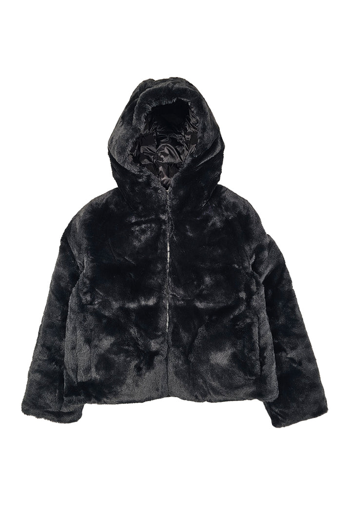 Black reversible jacket for girls