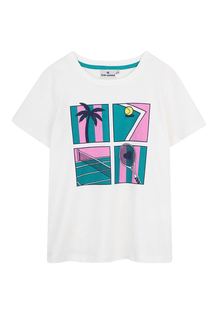 T-shirt avorio per bambina
