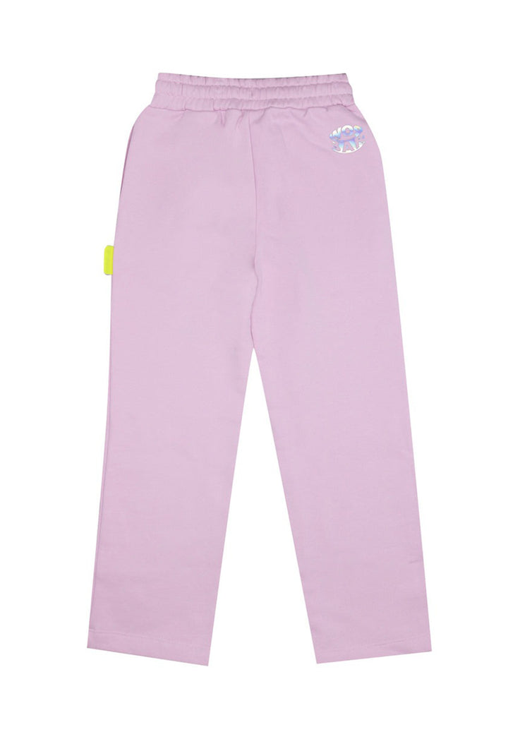 Pantalone felpa rosa per bambina