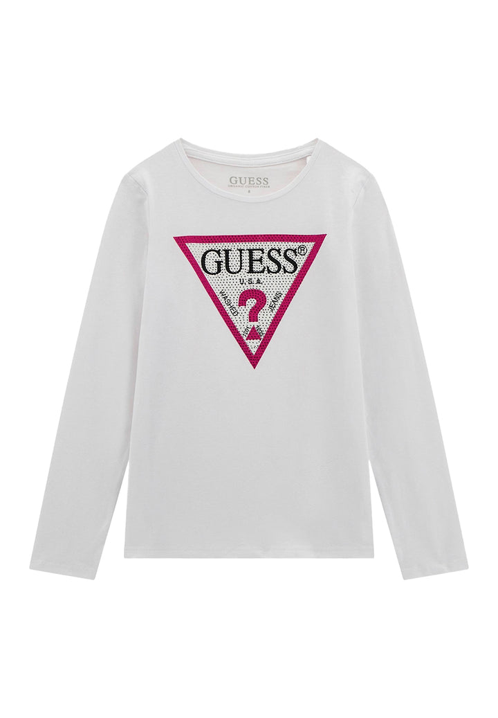 T-shirt bianca per bambina